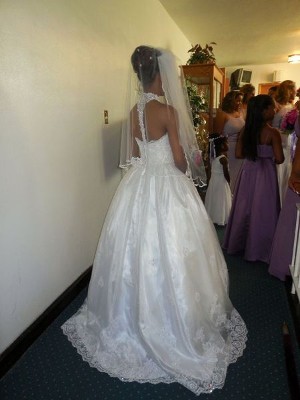 Back of Bridal Gown