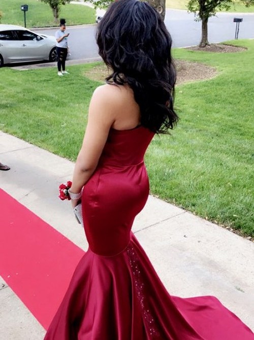 Back of Red Gown