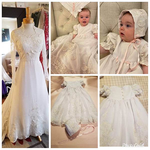 Wedding Dress and Baby